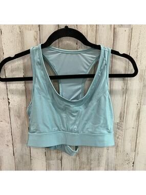 Alala Surf Sports Bra  New Strappy Medium $85 Mesh Aqua Unpadded Rent The Runway
